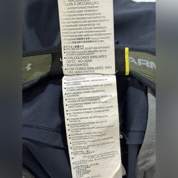 Under Armour Men's Navy Golf Pants Loose Straight 40x32 UA Match Play Trousers - Picture 12 of 14